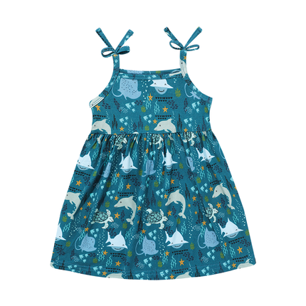 Ocean Friends Viscose Bamboo Twirl Sundress Baby Girl Dress