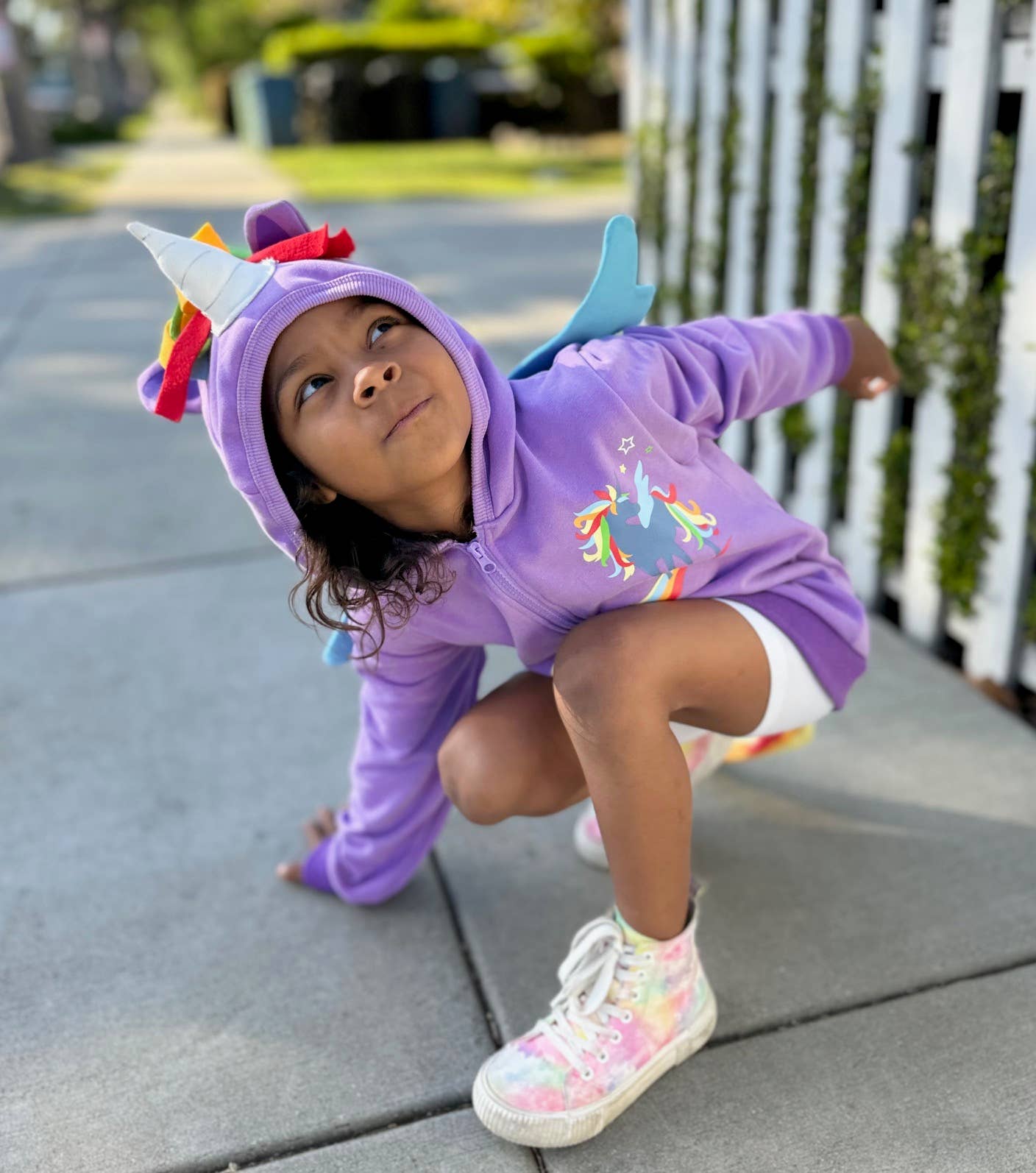 Purple Rainbow Unicorn 3D Hoodie