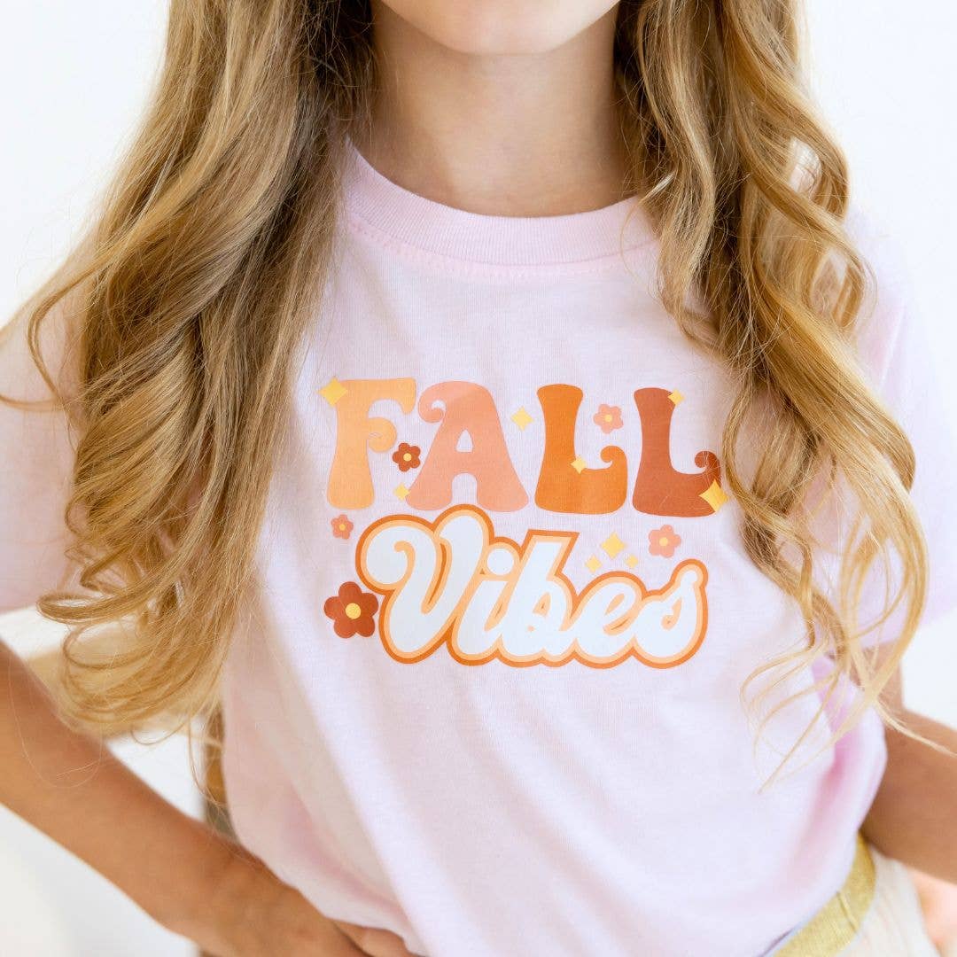 Fall Vibes Short Sleeve T-Shirt - Kids Fall Tee