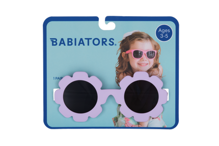 Iris Flower Kids Sunglasses on Peggable Hangtag