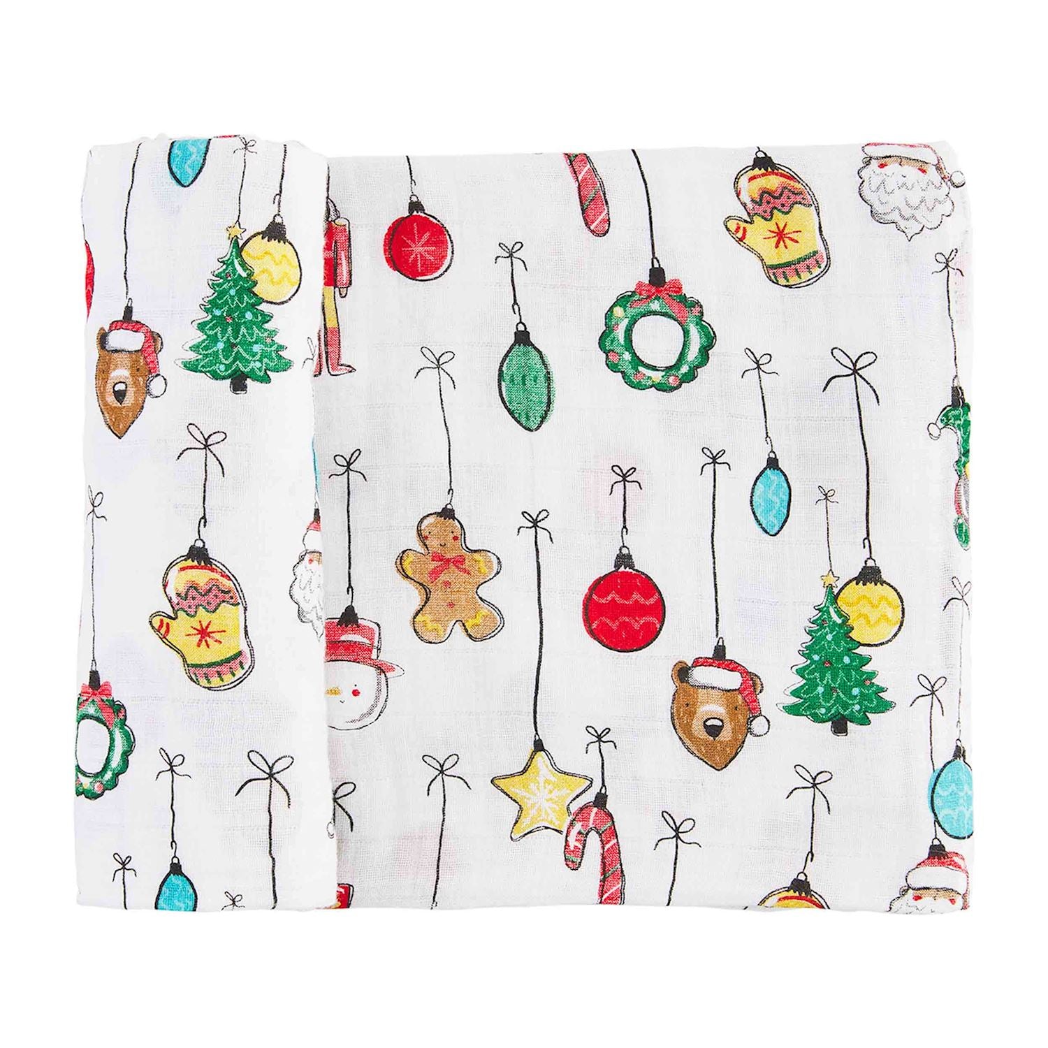 White Christmas Ornament Swaddle