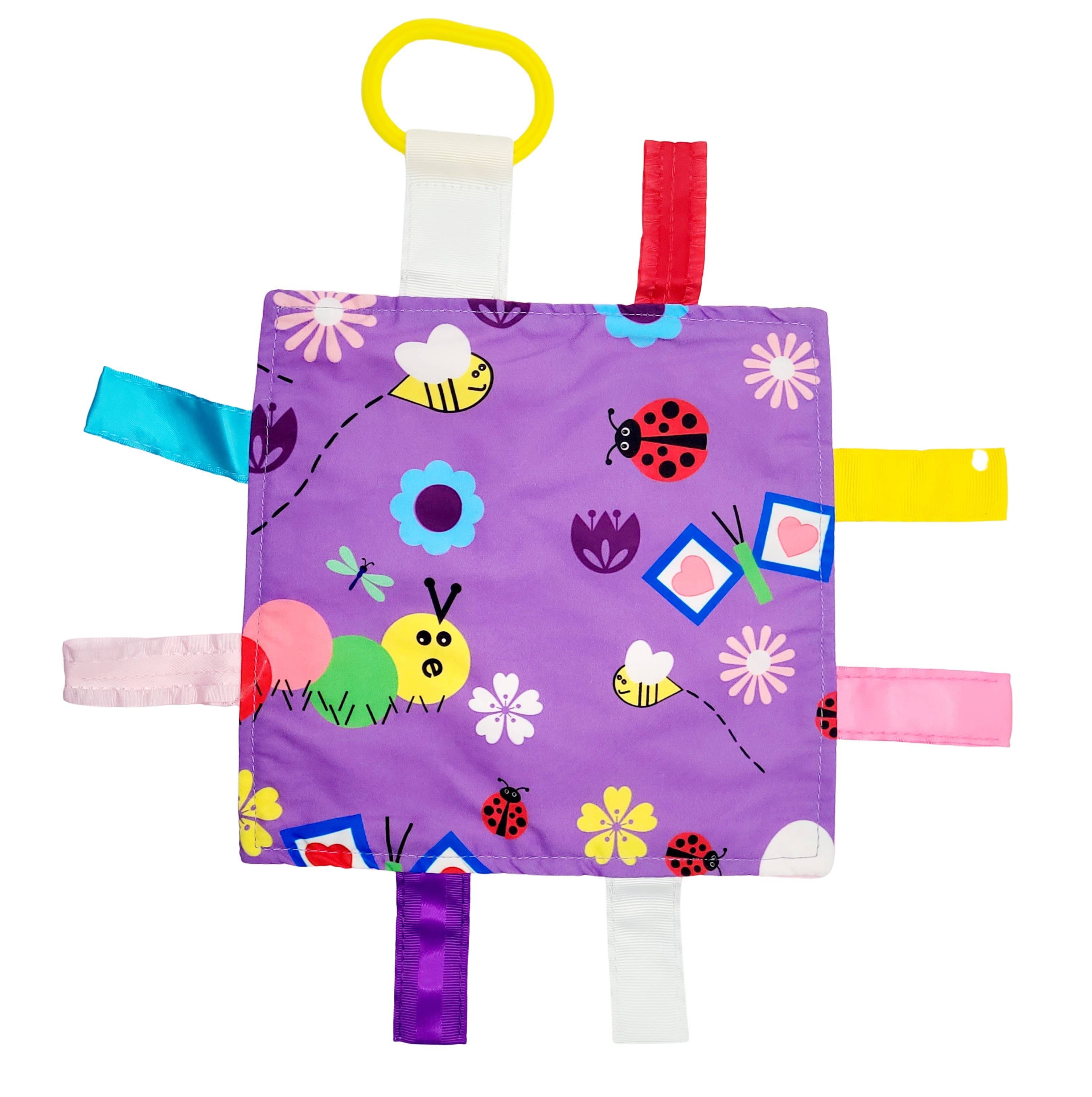 Crinkle Tag Sensory Toy-Garden Butterfly Bees