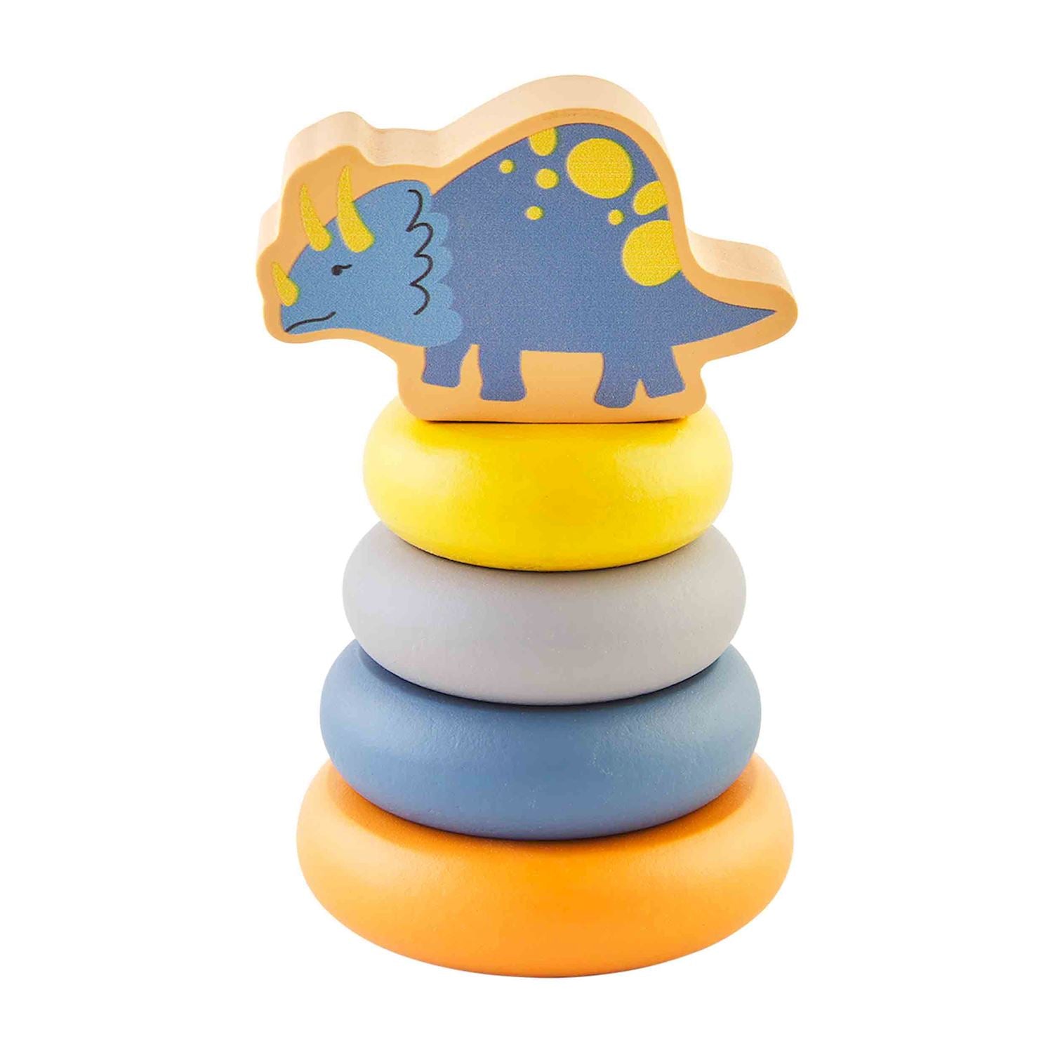 Orange Dino Stacking Toy Set