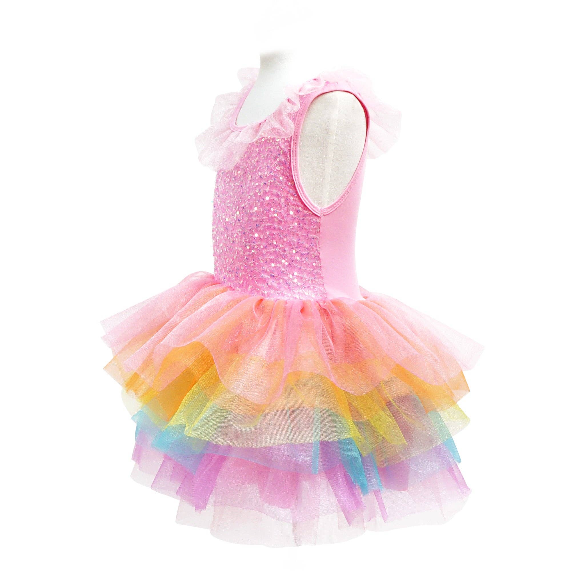 Unicorn Dreamer Multi-layered Rainbow Party Dress 3-4T