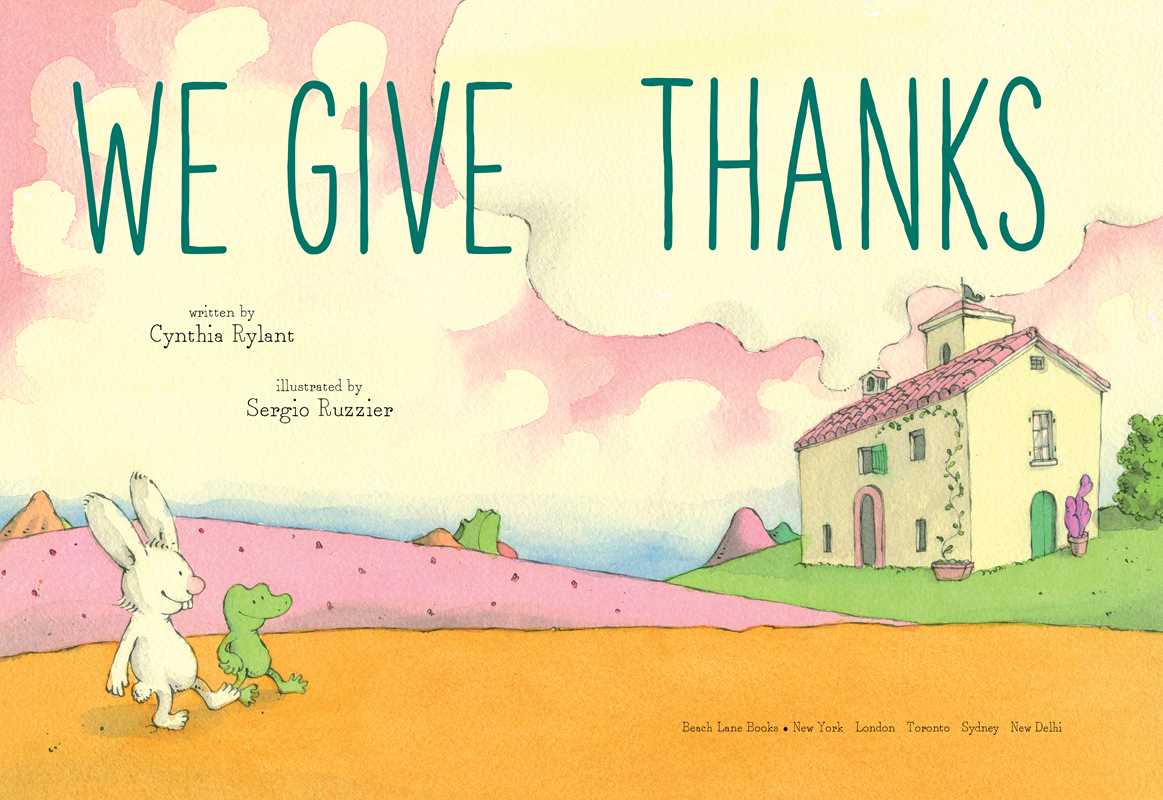 We Give Thanks Picture Book