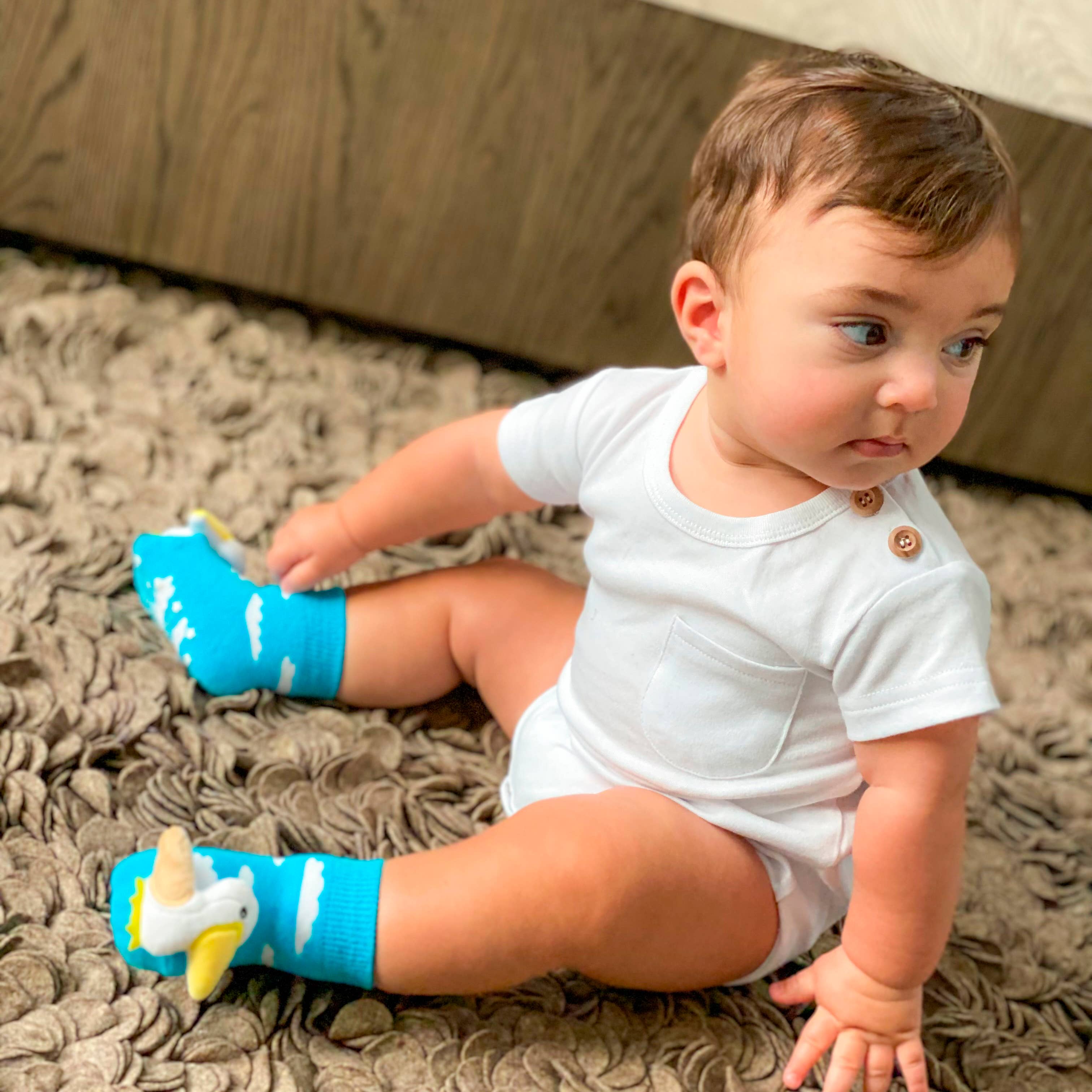 Baby Pelican Baby Rattle Socks