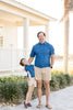 Boys Performance Polo | Sea Breeze Stripes