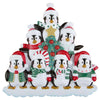 Winter Penguin Family Personalized Christmas Ornament