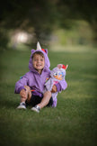 Purple Rainbow Unicorn 3D Hoodie