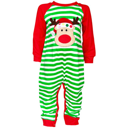 Baby Toddler Boys Rudolph Reindeer Christmas Romper Unisex