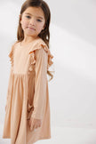 Sandy Beach Bamboo Ruffle Pocket Dress