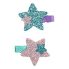 Shimmering Mermaid Star Hair Clips