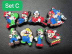 Cartoon Super Mario Shoe Charms