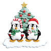 Winter Penguin Family Personalized Christmas Ornament