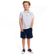 Boys Toddler Gray Dino Playful Pocket Polo Shirt