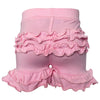 AnnLoren Baby Girls Pink Ruffle Butt Shorts Cotton Kids