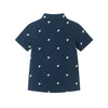 Kids Seersucker Short Sleeve Buttondown Set | Navy Limes