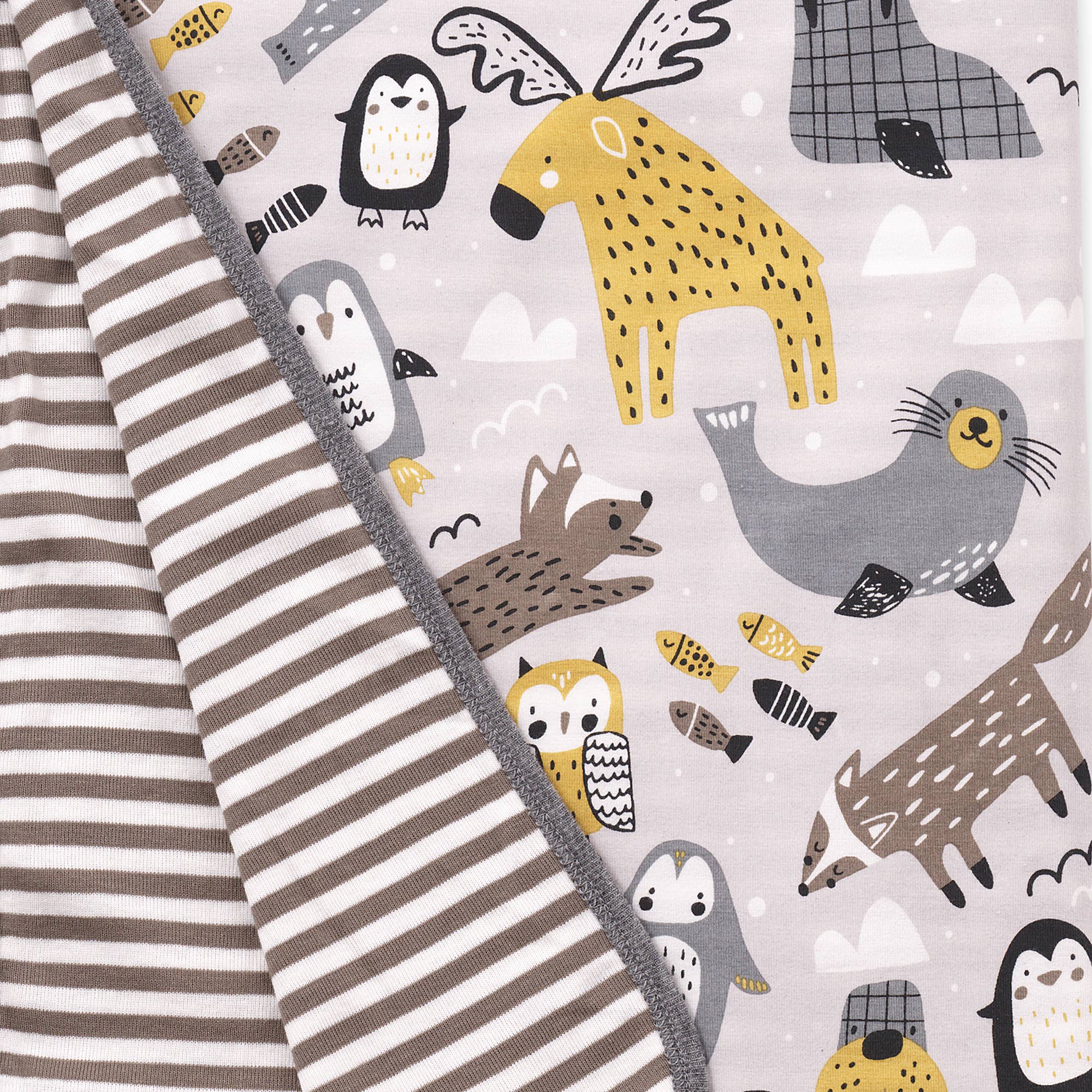 Gender Neutral Arctic Animals Bamboo Set