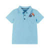 Boys Light Blue Toucan Polo Shirt and Grey Shorts Set