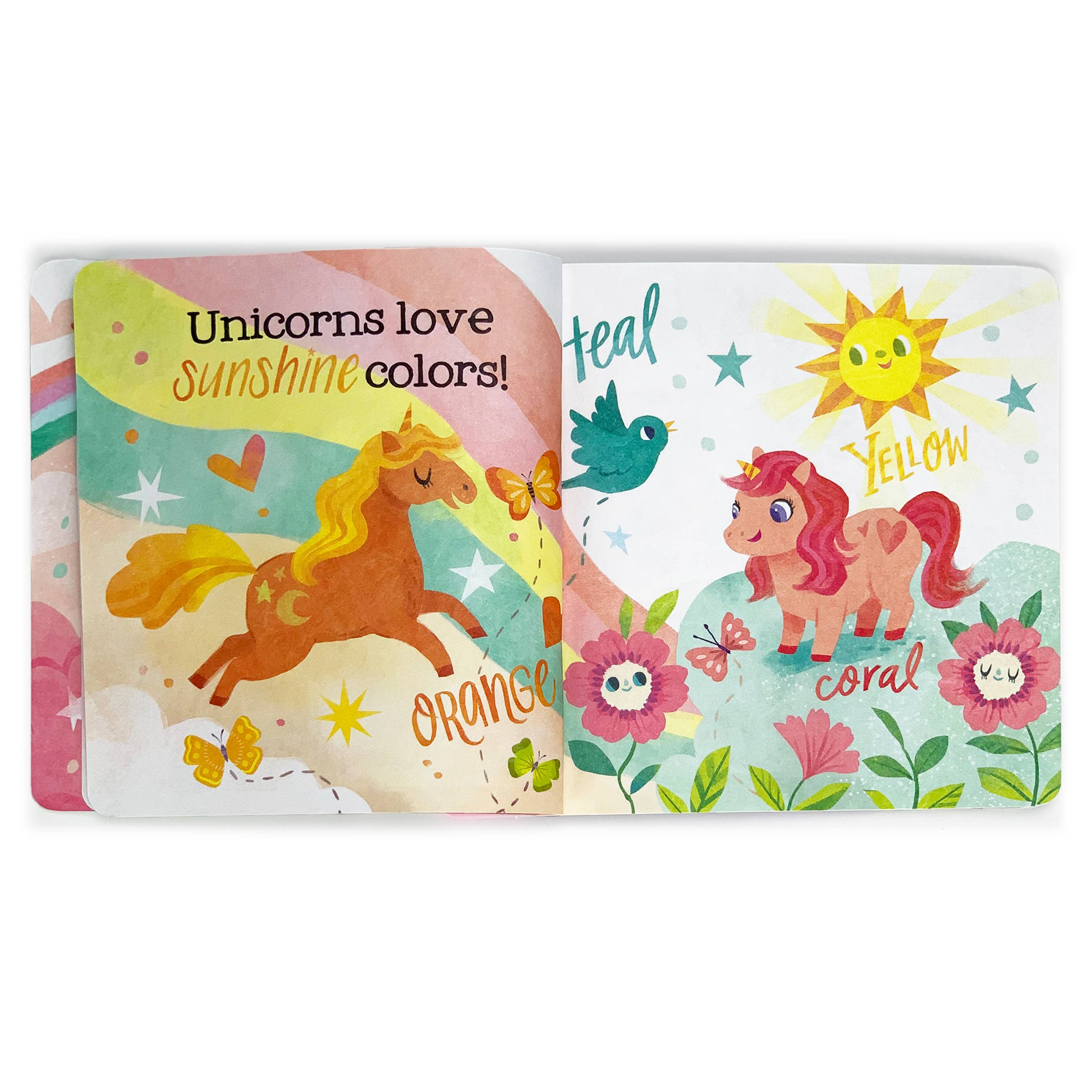 Unicorns Love Colors Tuffy Teether Indestructible Book