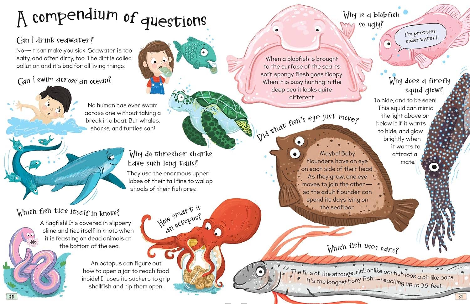 Curious Questions and Answers About Our Oceans Hardcover Book