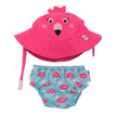 Baby Swim Diaper & Sun Hat Set - Franny Flamingo