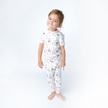 Once Upon a Time Bamboo Short Sleeve Kids Pajama Pant Set