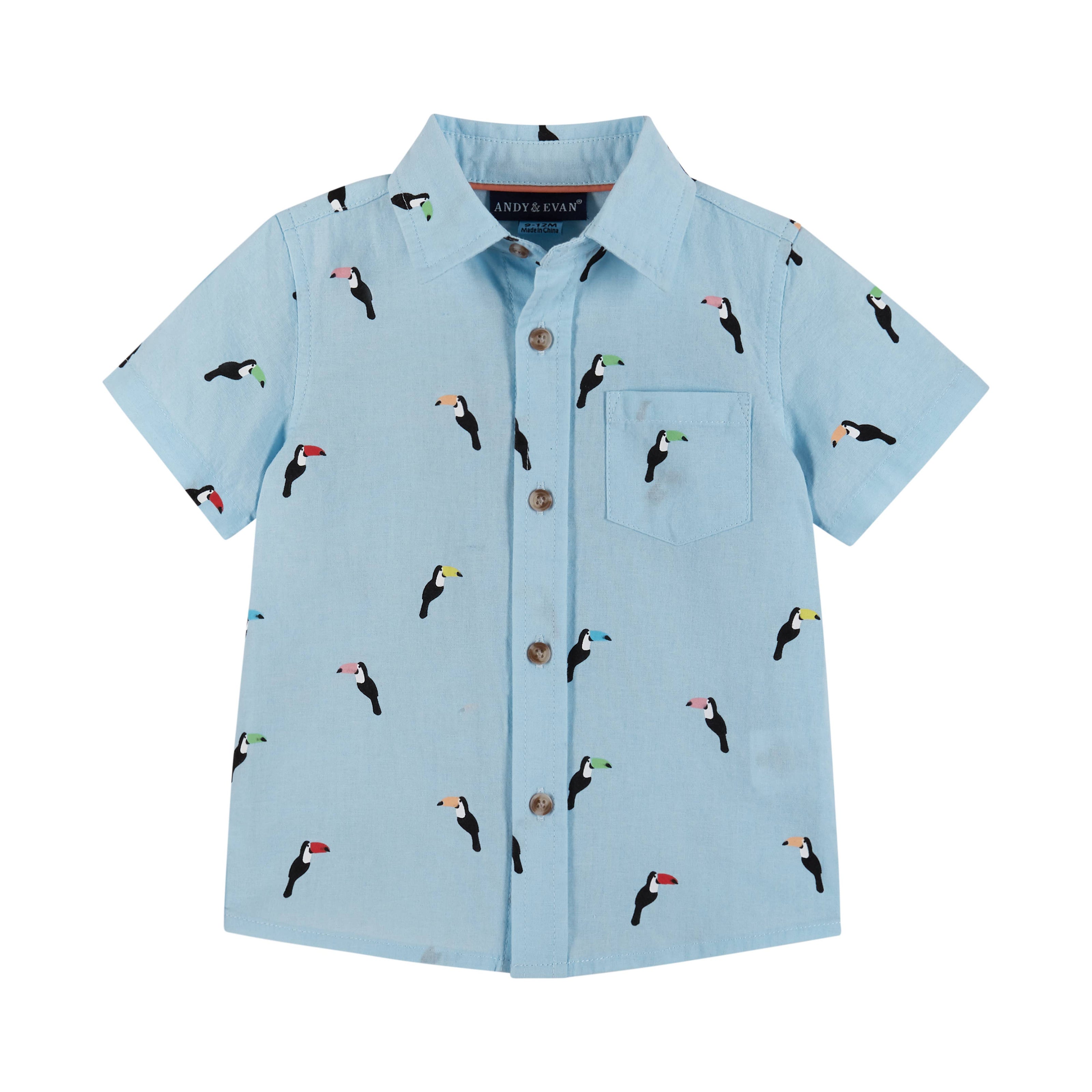 Boys Baby Toucan Buttondown & Shorts Set