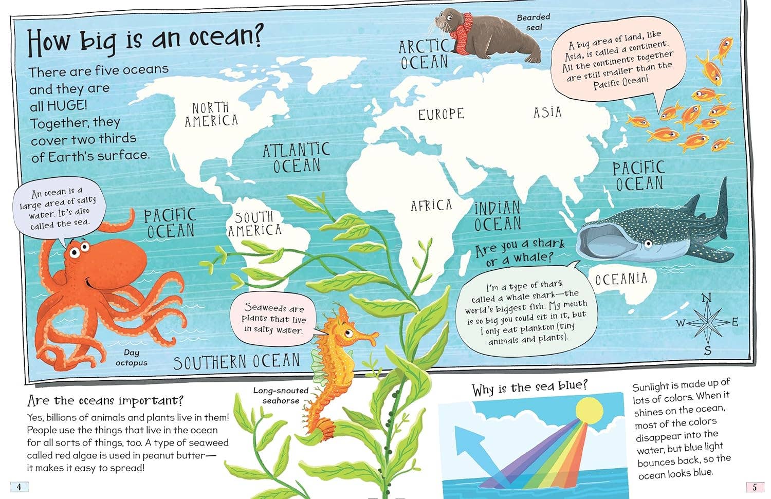 Curious Questions and Answers About Our Oceans Hardcover Book