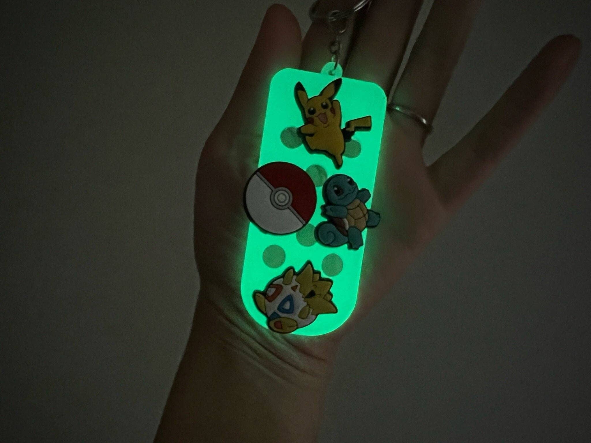 Glow in the Dark Keychain for Shoe Charms