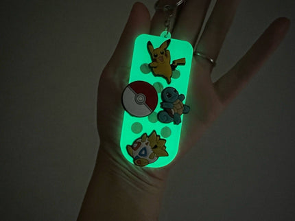 Glow in the Dark Keychain for Shoe Charms