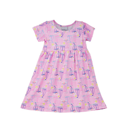 Kids UPF50+ Laya Short Sleeve Tee Dress