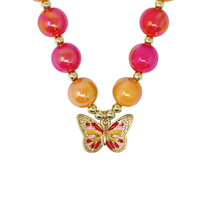 Vibrant Butterfly Necklace