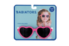 Hot Pink Heart  Kids Sunglasses on Peggable Hangtag