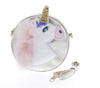 Unicorn Metallic Round Purse