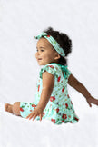 Brilliant-Sea Mermaids Twirling Bodysuit Dress (3-18m)