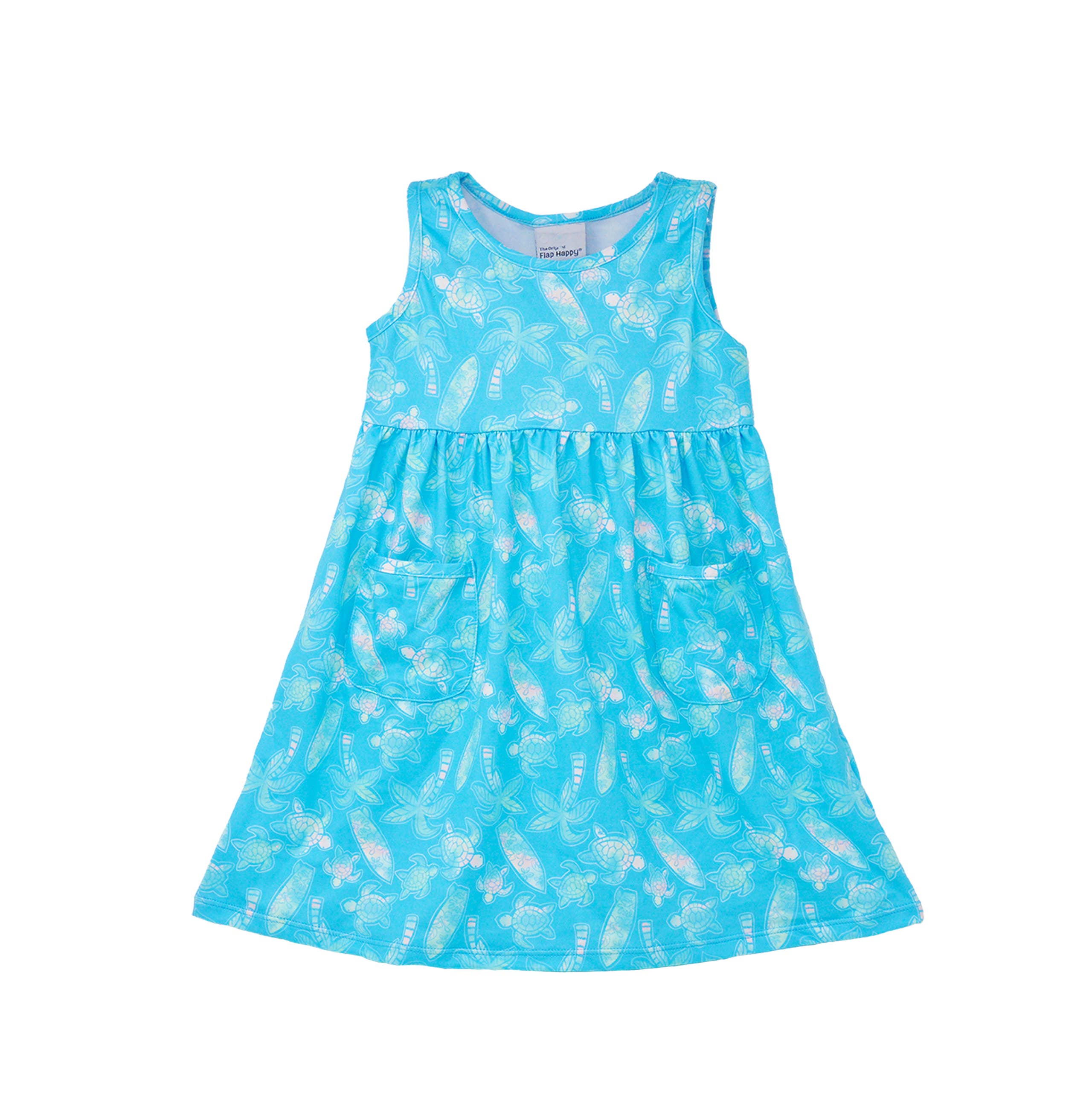 Kids UPF50+ Dahlia Sleeveless Dress with Pockets