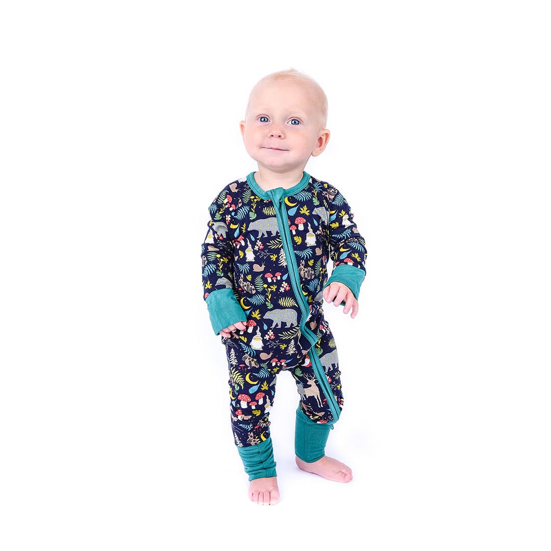 Night Forest Bamboo Pajamas Baby Romper Baby Clothes