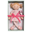 Amelia Lt. Brown Hair Doll in Pink Linen Dress w/Display Box