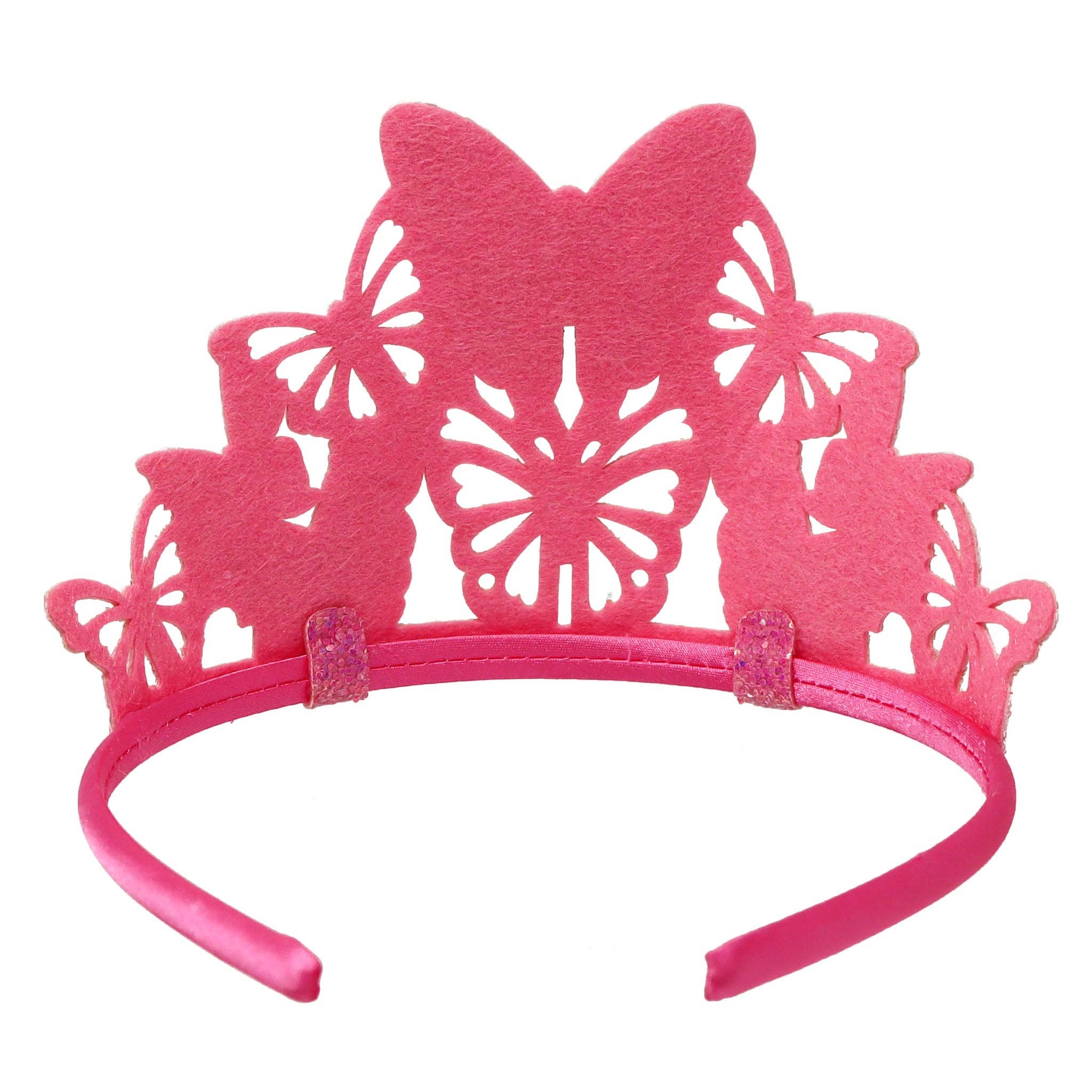 Vibrant Vacation Butterfly Soft Glitter Crown