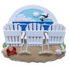 Beach Chair Family Personalized Christmas Ornament