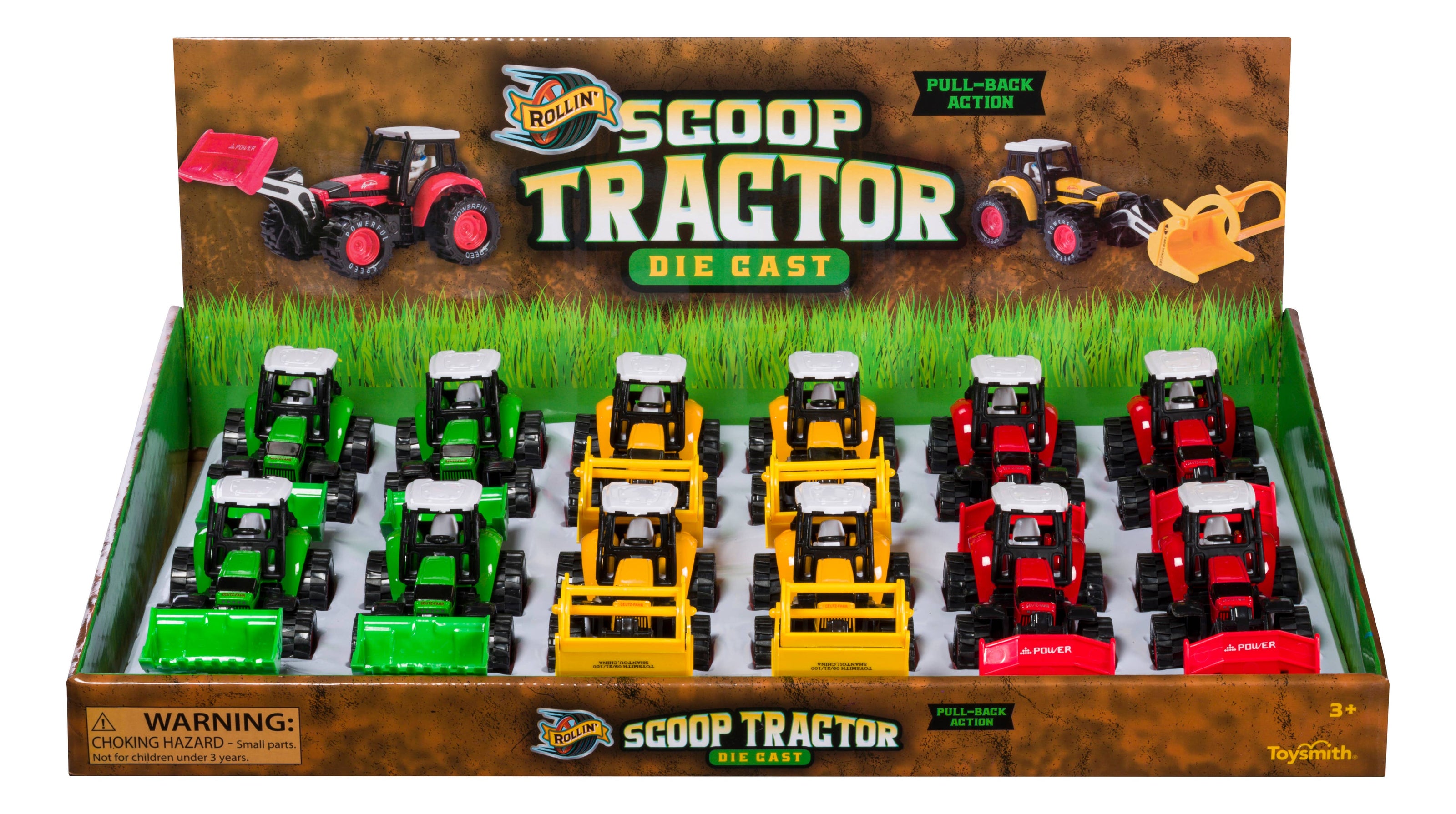 Die-Cast Scoop Tractor-Toy Tractor