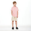 Boys Knit Buttondown - Faded Red