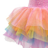 Unicorn Dreamer Multi-layered Rainbow Party Dress 3-4T