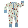 Football Game Day Sports Boys Bamboo Convertible Baby Pajamas