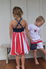 Red White and Blue Appliqué Fancy Dress