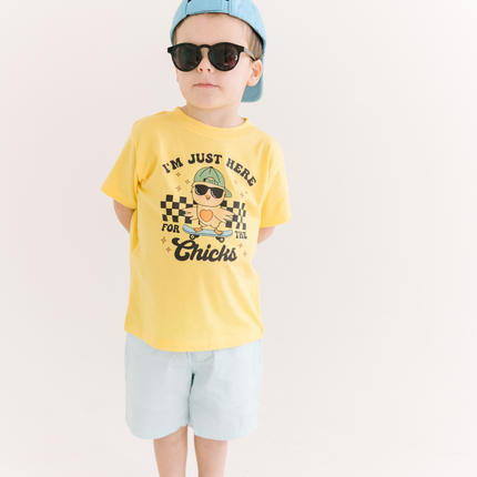 Here for the Chicks Toddler and Youth Easter Shirt