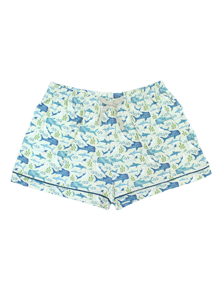 Shark Friends Womens Bamboo Pajama Shorts