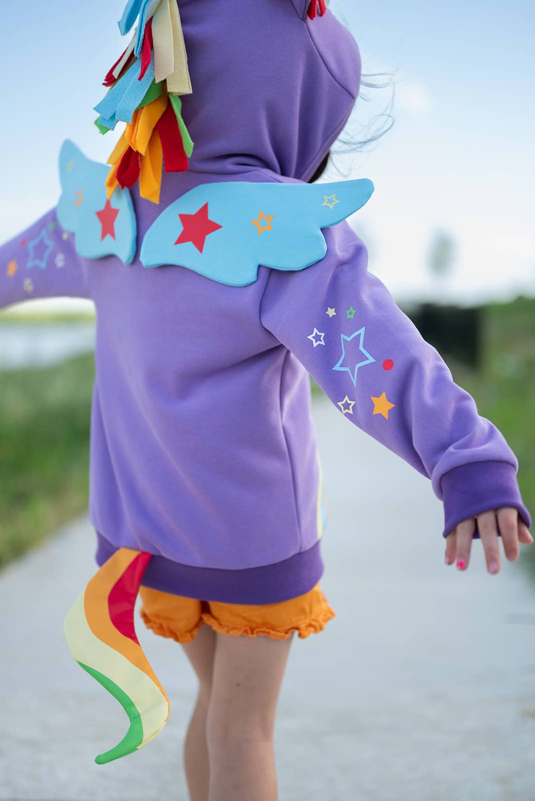 Purple Rainbow Unicorn 3D Hoodie