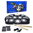 Rock And Roll It - Classic Drum • One of the best selling line; multiple Awards: Music Inc – Editor’s Choice / ASTRA Best Toy Award / TOTY 2019 • Classic Black & White Electronic Drum • High Quality, Portable & Flexible Silicone Drum Pad • Includes 2 drum sticks, 1 USB power cord (wall plug not included), 2 foot pedals (bass drum/hi-hat), 1 3.5mm male-to-male • USB Or 2 AAA Batteries Powered • Professional Sounds • Features: - Multiple Drum Tones/Realistic Sounds - Multiple Demo Songs & Instrume